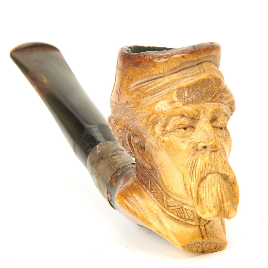 Original U.S. Civil War Era Hand Carved Bone Pipe Original Items