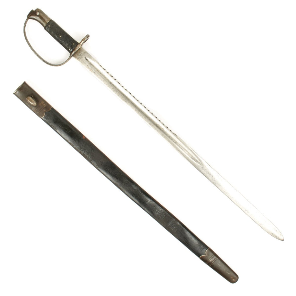 Original British P-1879 Martini-Henry Saw Back Sword Bayonet with Scabbard Original Items