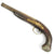 Original Ottoman Empire Flintlock Pistol Gold Inlay British Barrel Original Items