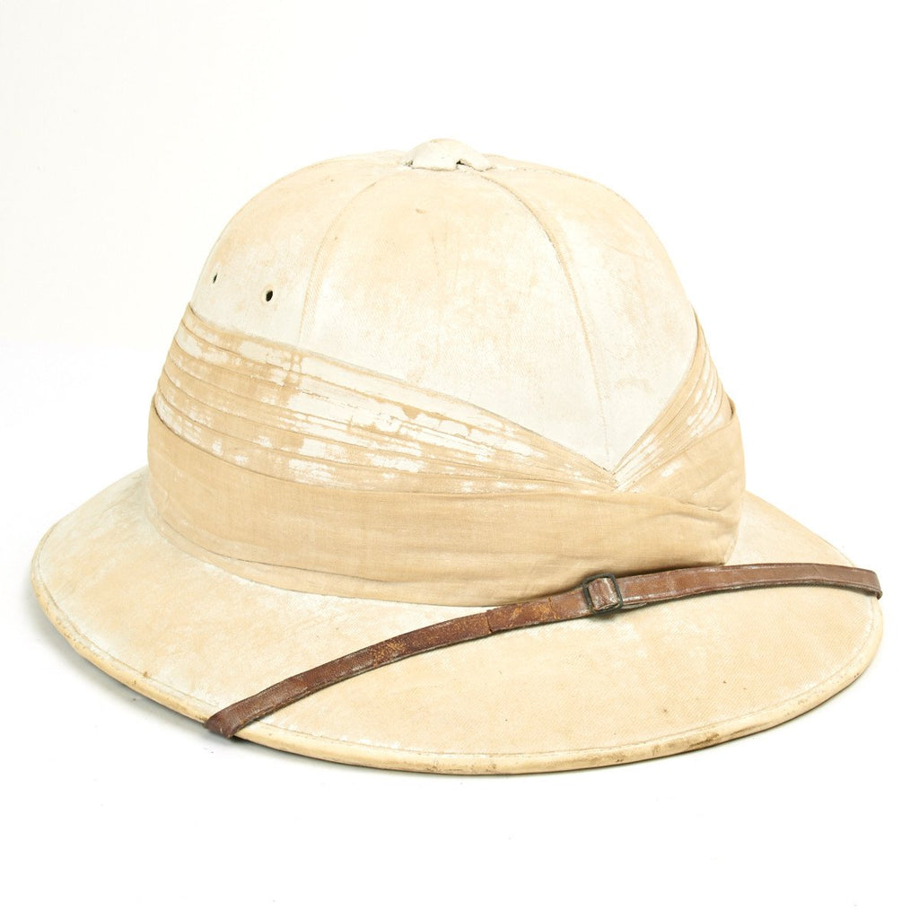 Original Pre-WWII British Officer Pith Helmet by Hawkes & Co Saville Row London Original Items