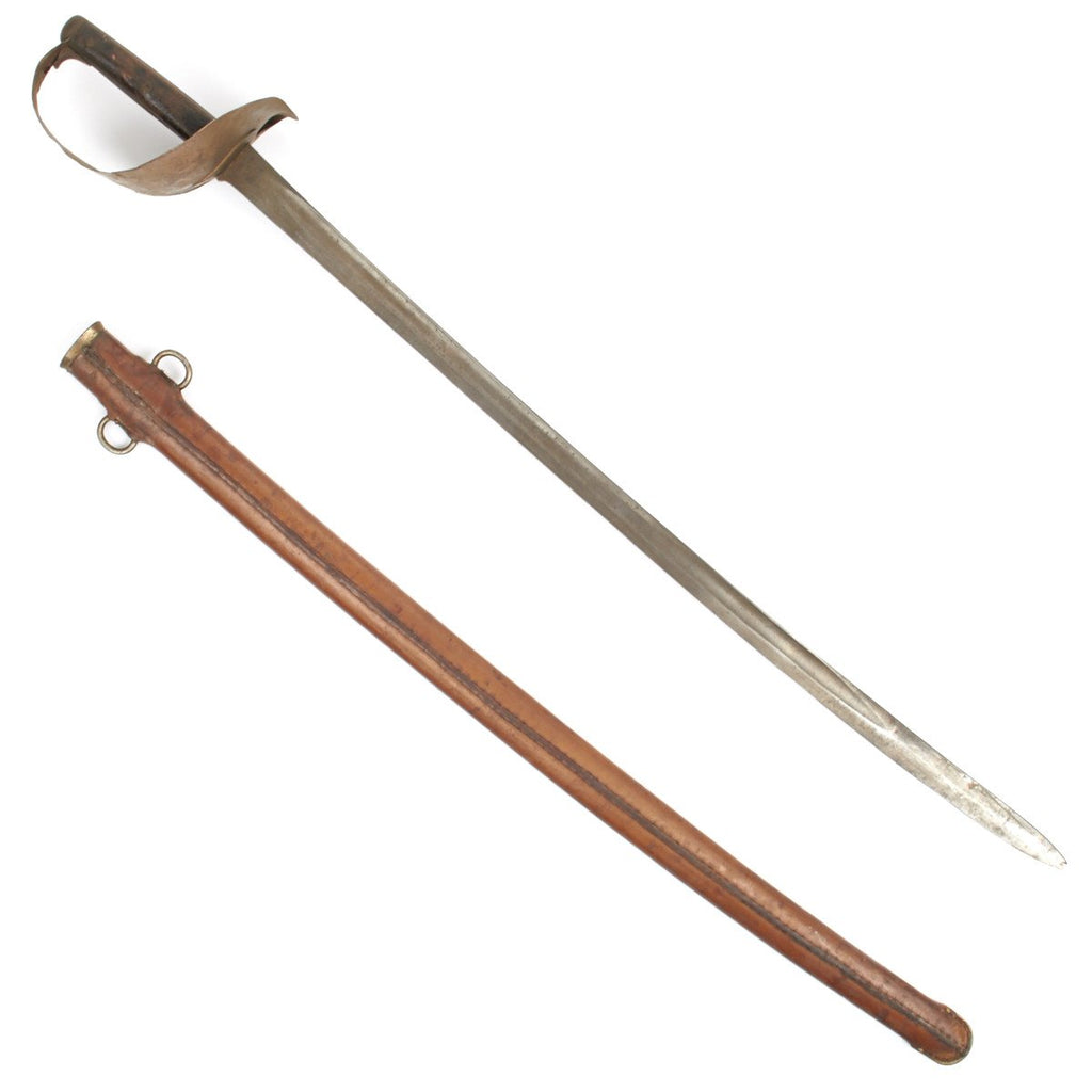 Original British P-1899 Cavalry Sword with Rare Leather Covered Scabbard by Wilkinson Dated 1901 Original Items