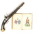 Original British 18th Century Flintlock 7th Royal Dragoons Pistol with Original 1847 Published Regimental History Original Items