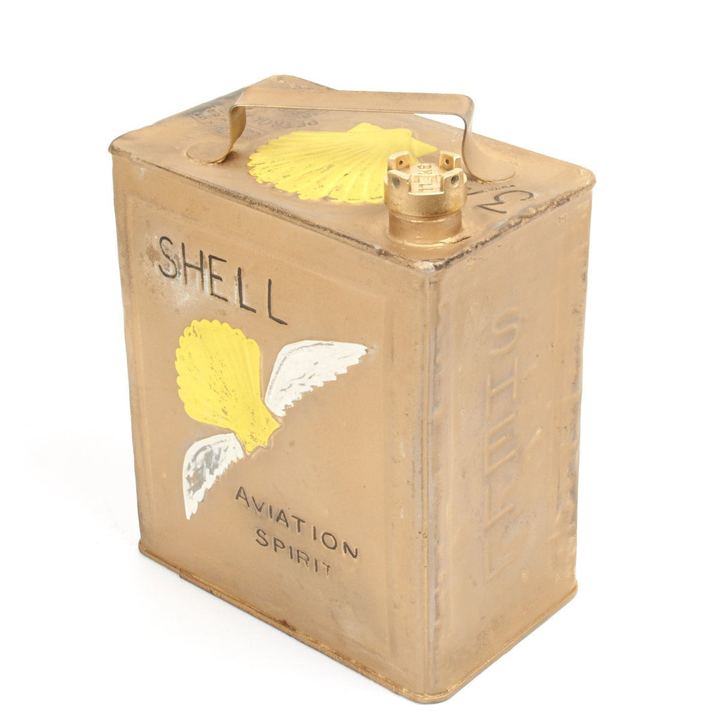 Original British Pre-WWII 1931 Dated Vickers Machine Gun Water Shell Aviation Spirit Can - Petrol 2 Gallons Original Items