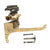 Original British WWII Vickers Machine Gun Dial Sight with Bronze Mounting Bracket and Attachment Pins Original Items