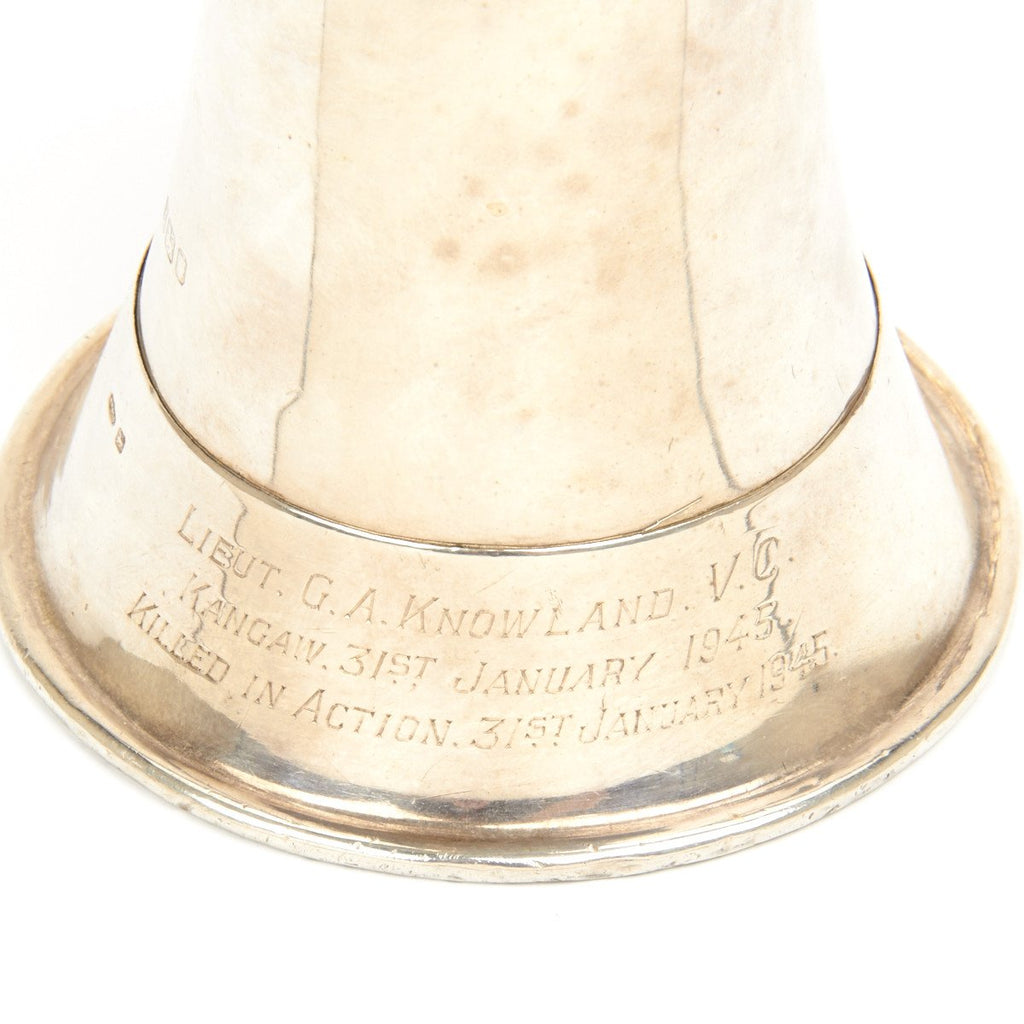 Original British WWII Sterling Silver Bugle Awarded To Lieutenant ...