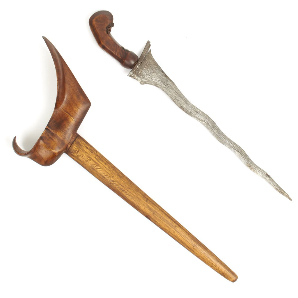 Original East Indies Ancient Kris Pirate Style Dagger - Circa 1800 Original Items