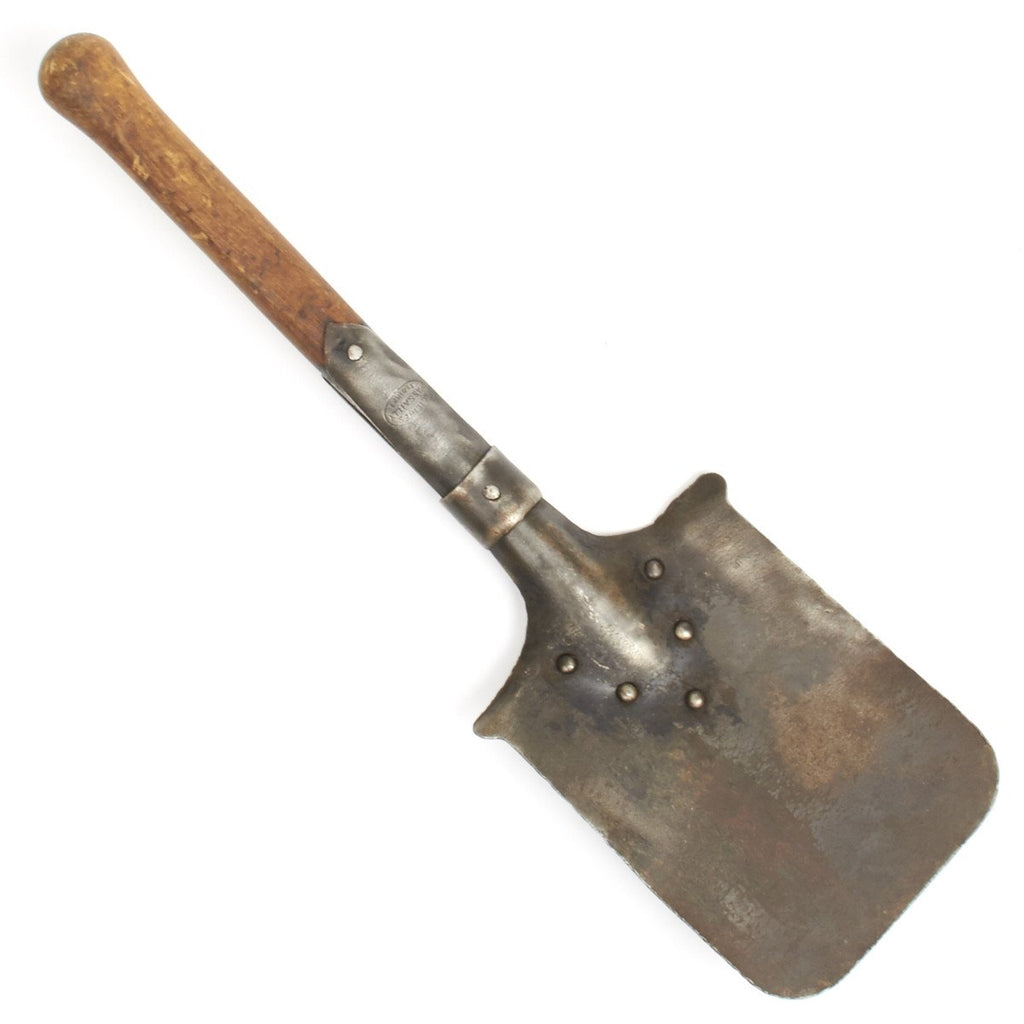 Original French WWI Entrenching Shovel Dated 1917 Original Items