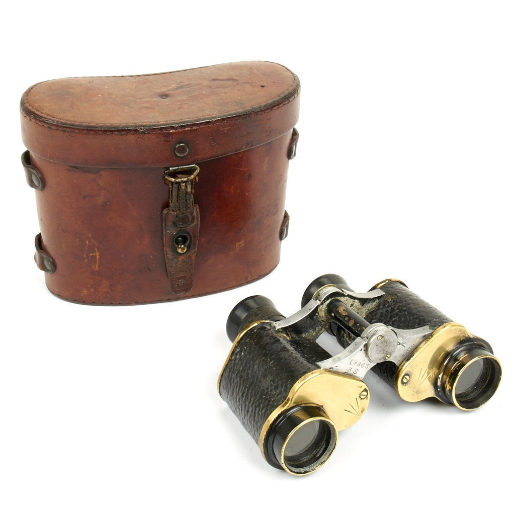 Original WWII British Officer 6x30 Binoculars with Case by Bausch & Lomb Original Items