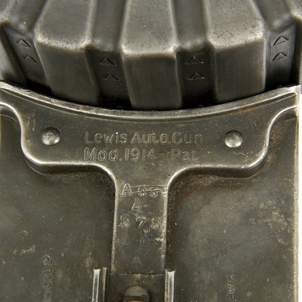 Original British WWI Lewis Aircraft Gun Modified for WWII Home Guard ...