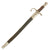 Original Turkish Model 1890 Mauser Rifle Sword Bayonet with Scabbard Original Items