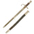 Original Turkish Model 1890 Mauser Rifle Sword Bayonet with Scabbard Original Items