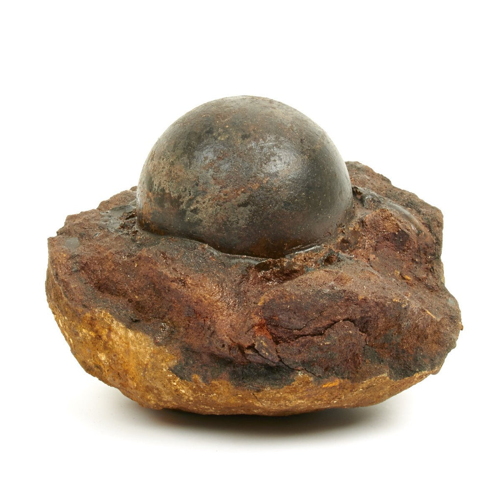 Original American Revolutionary War Encrusted 6Lb Cannon Ball Recovered from Chesapeake Bay Near Fort McHenry Original Items