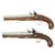 Original British Pair of Flintlock Officer Pistols by John Jones & Son - Circa 1815 Original Items