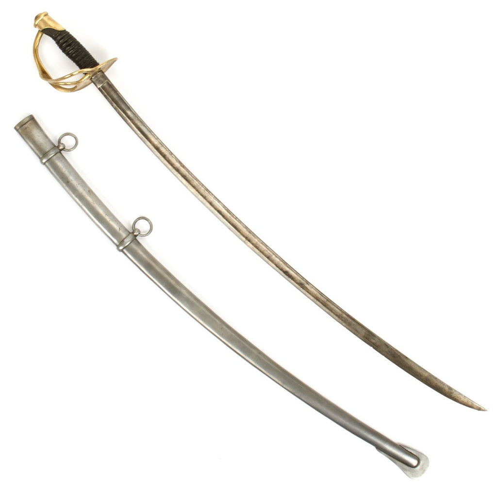Original U.S. Civil War Model 1860 Light Cavalry Saber with Scabbard by Ames Dated 1865 Original Items