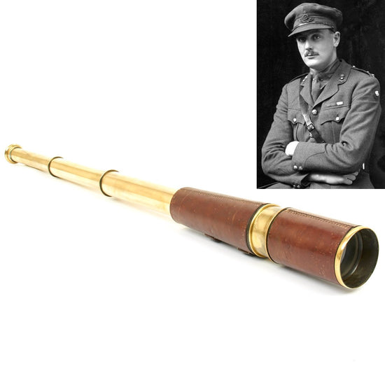 Original British WWI Victoria Cross Recipient Named Telescope - Dated 1916 Original Items