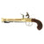 Original British Flintlock Brass Barrel Blunderbuss Pistol with Spring Bayonet by Riviere - Marked HINDE Original Items