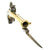 Original British Flintlock Brass Barrel Blunderbuss Pistol with Spring Bayonet by Riviere - Marked HINDE Original Items