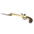 Original British Flintlock Brass Barrel Blunderbuss Pistol with Spring Bayonet by Riviere - Marked HINDE Original Items