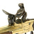 Original British Flintlock Brass Barrel Blunderbuss Pistol with Spring Bayonet by Riviere - Marked HINDE Original Items
