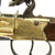 Original British Flintlock Brass Barrel Blunderbuss Pistol with Spring Bayonet by Riviere - Marked HINDE Original Items