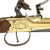 Original British Flintlock Brass Barrel Blunderbuss Pistol with Spring Bayonet by Riviere - Marked HINDE Original Items