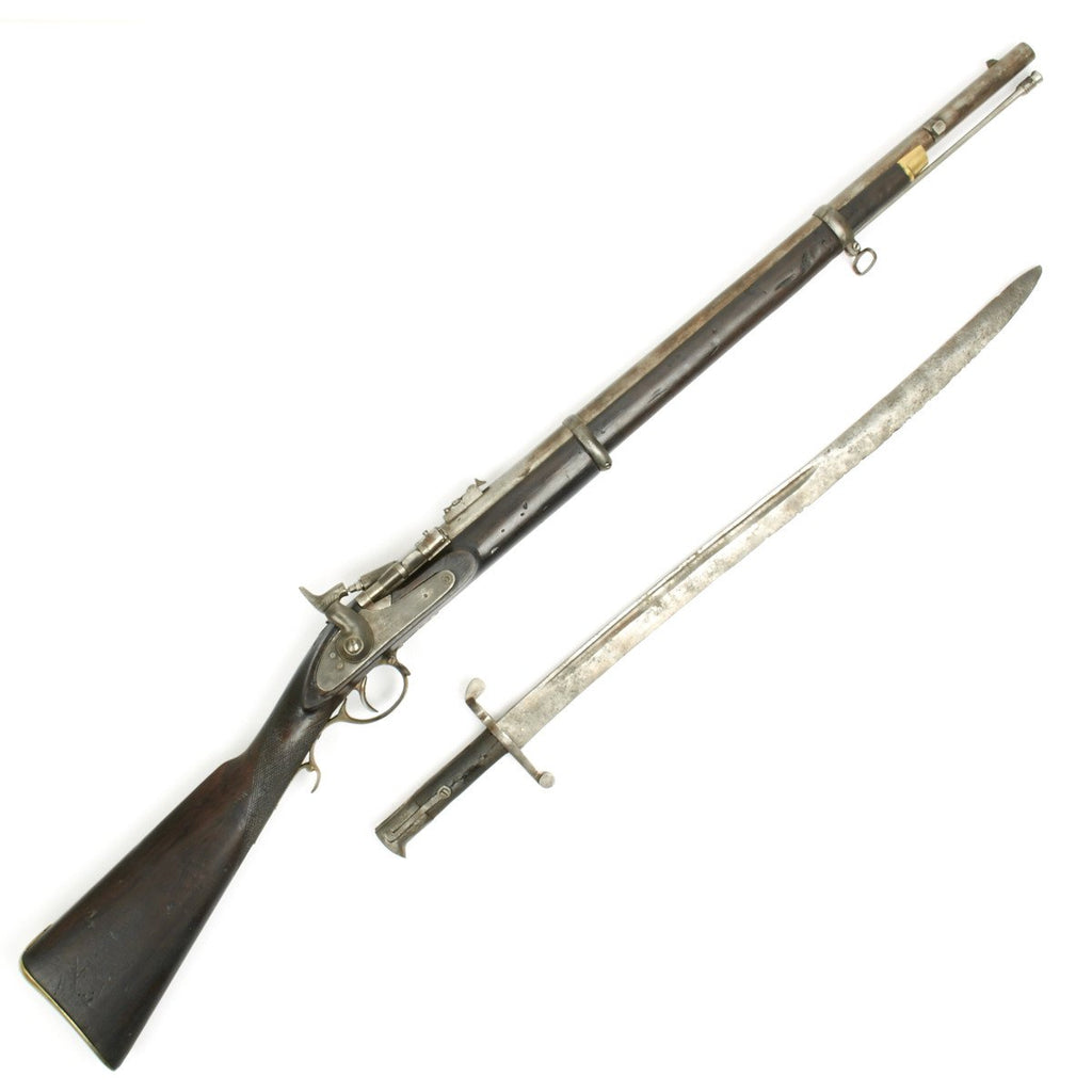 Original British P-1864 Snider type Breech Loading Artillery Rifle with P-56 Saber Bayonet Original Items