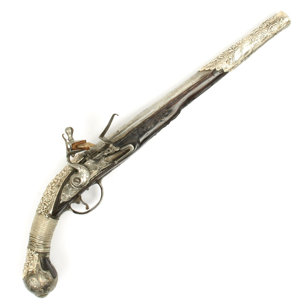 Original Early 18th Century Italian Signed Flintlock Pistol Ottoman Empire Capture Original Items