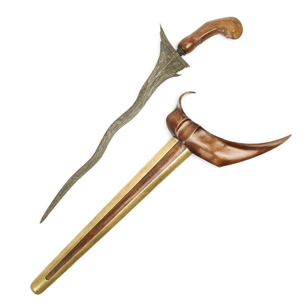 Original Indonesian Dutch East Indies Island of Sumatra Kris Dagger Circa 1850 Original Items