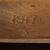 Original WWI British Western Front Trench Wooden Gas Attack Warning Rattle - Dated 1917 Original Items