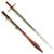 Original 1880 Victorian Era Sudanese Mahdi Broadsword Kaskara with Leather Scabbard Original Items