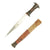 Original 1880 Sudanese Mahdi Dervish Dagger with Carved Wood Grip and Leather Scabbard Original Items