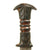 Original 1880 Sudanese Mahdi Dervish Dagger with Carved Wood Grip and Leather Scabbard Original Items