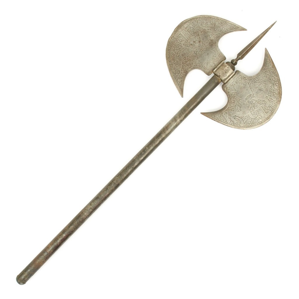 Original Indo Persian 1850 Double Headed Tabar Battle Axe Original Items