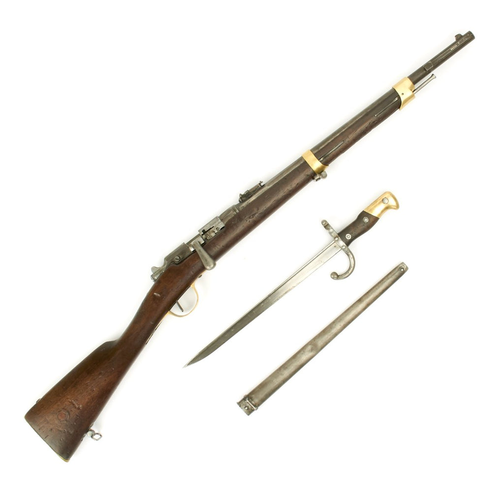 Original French Model 1866 Chassepot Camel Carbine Converted to Gras in 1880 with Bayonet Original Items