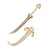 Original Moroccan Jambia Dagger Adorned in Silver Brass and Enamel circa 1870 Original Items