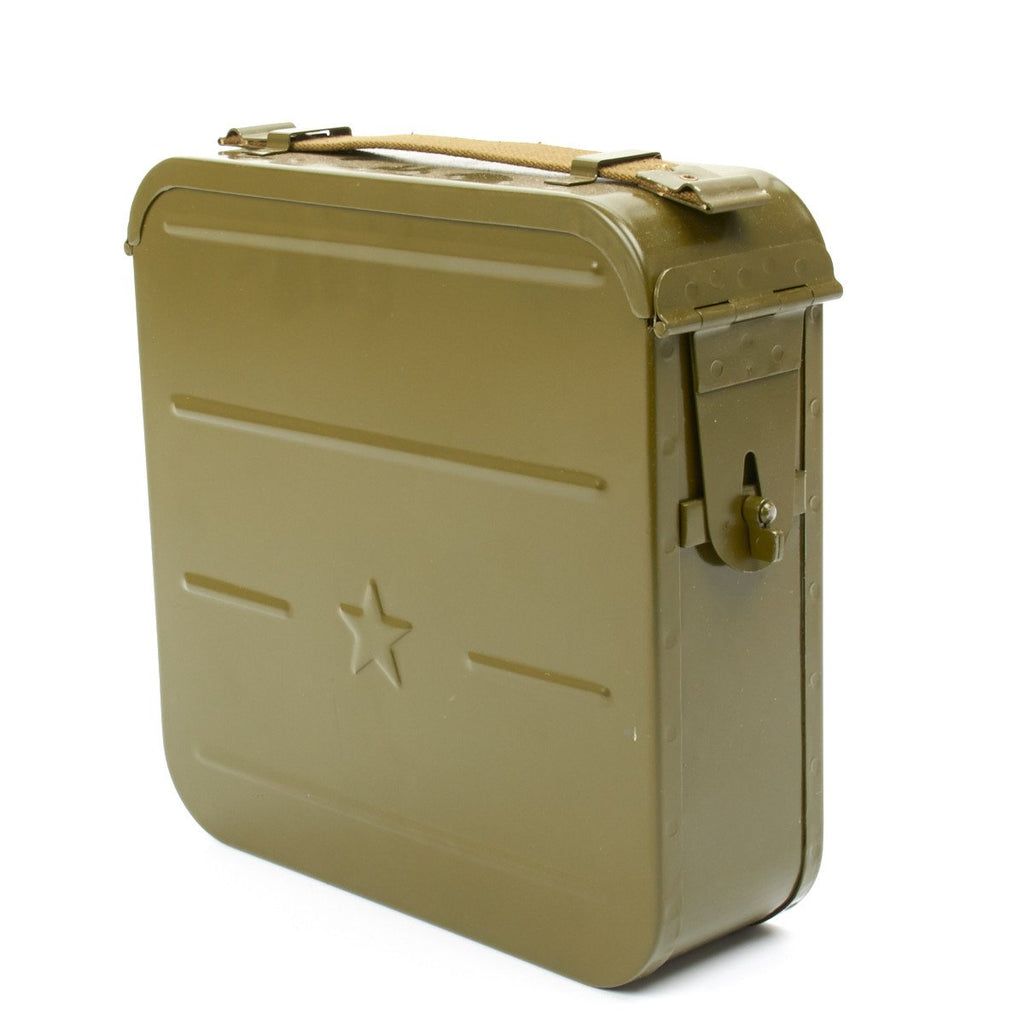 Original Russian Maxim M-1910 Ammunition Can with Communist Star Markings- Unissued Original Items