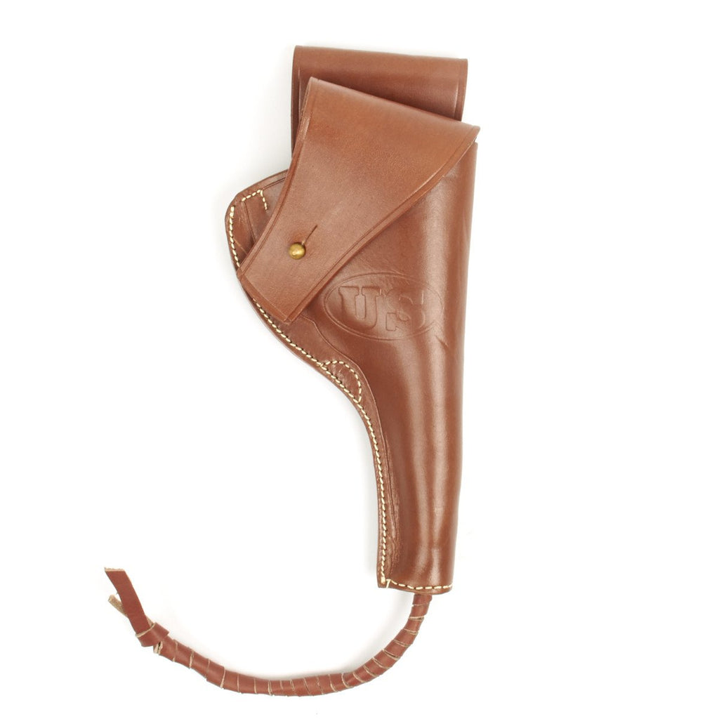 U.S. WWI M1917/42 .45cal Revolver Leather Holster Embossed US New Made Items