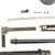 German WWII Luftwaffe MG 15 Air Cooled Parts Set with Saddle Drum Magazine Original Items