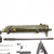 German Luftwaffe WWII MG 15 Water Cooled Parts Set & Saddle Drum Magazine Original Items
