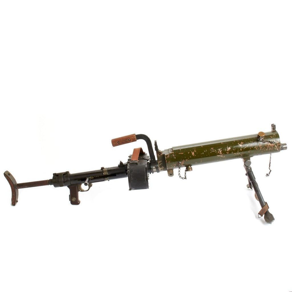 Original German WWII MG 15 Water Cooled Display LMG with Saddle Drum Magazine Original Items