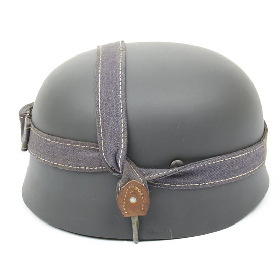 German WWII Paratrooper Fallschirmjäger Helmet Band - Bread Bag Utility Strap - Luftwaffe Blue Original Items