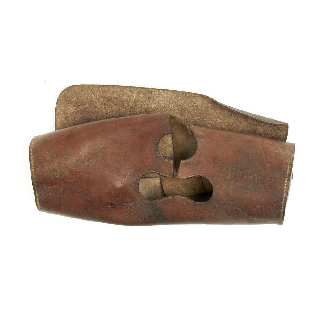 Original U.S. WWII M1 81mm Mortar Leather Tube Head Cover Original Items