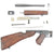 Original U.S. WWII Thompson M1 SMG Parts Set with Barrel Original Items